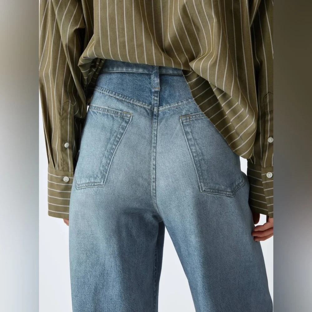 NWT Rag & Bone Miramar Raily High Rise Wide Leg Viral Sweatpant Jean Size 24 - Picture 3 of 16